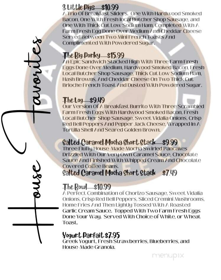 Daily Grind Coffee - Altoona, PA menu_pic