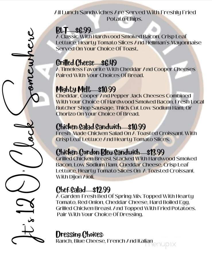 Daily Grind Coffee - Altoona, PA menu_pic
