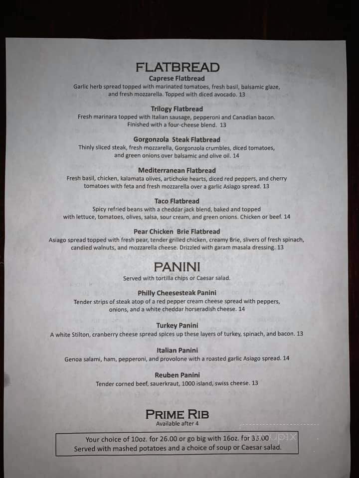 Downstairs - Helena, MT menu_pic
