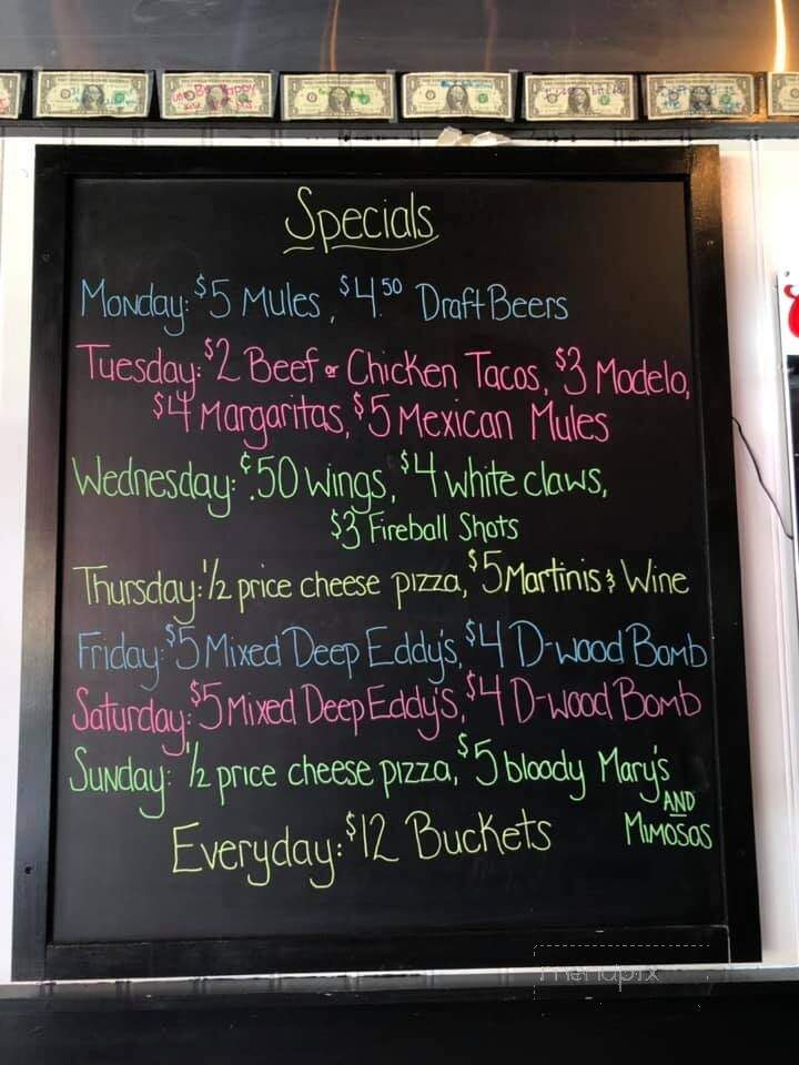 Driftwood Lounge - Wahpeton, ND menu_pic