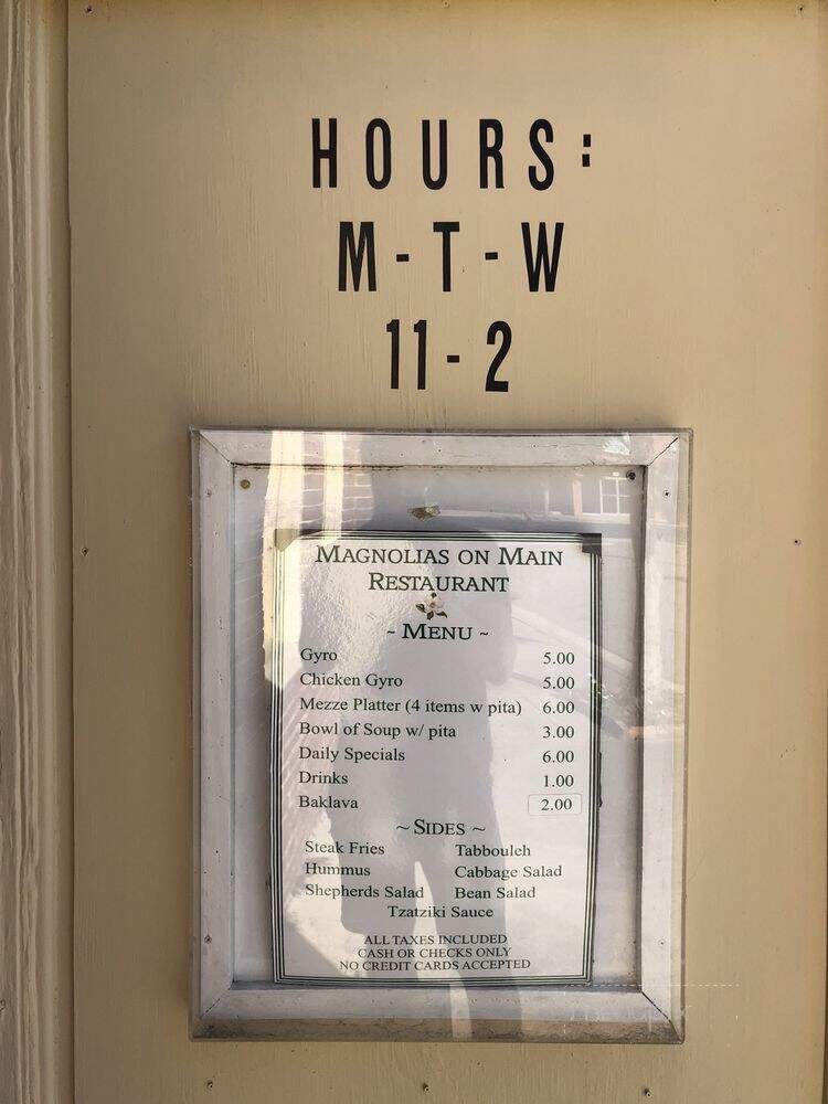 Magnolia Cafe - Marion, SC menu_pic