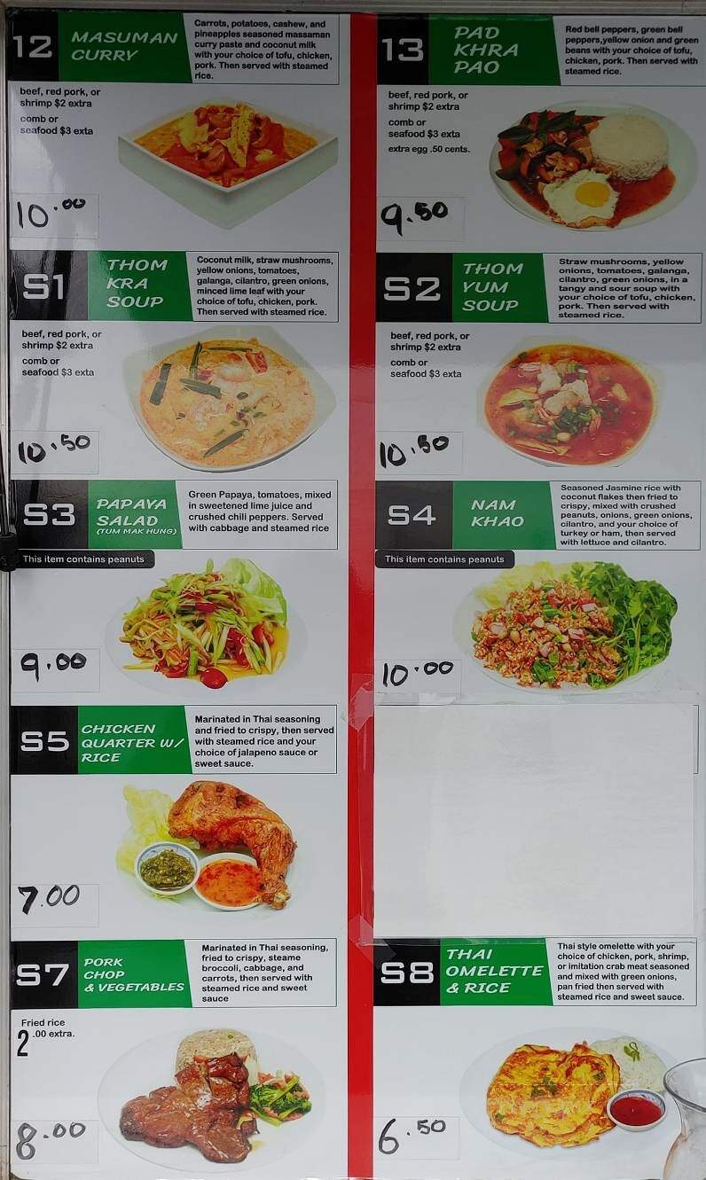 Apple's Thai Nee Kitchen - Fayetteville, AR menu_pic