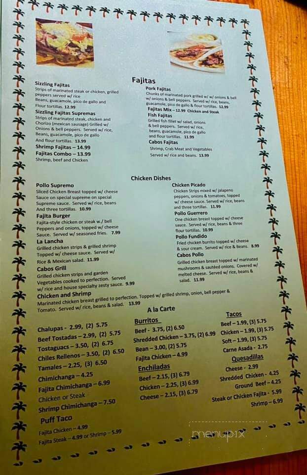 Los Cabos - Jonesville, LA menu_pic