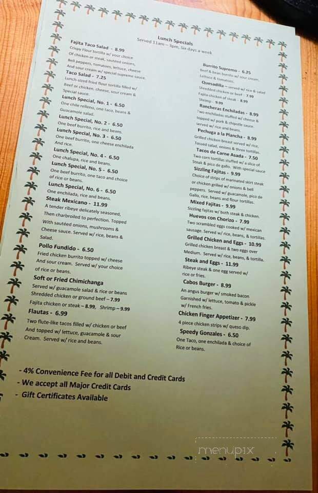 Los Cabos - Jonesville, LA menu_pic