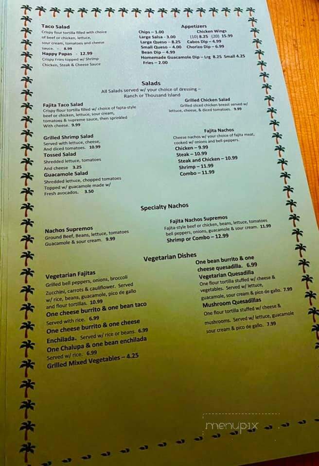 Los Cabos - Jonesville, LA menu_pic