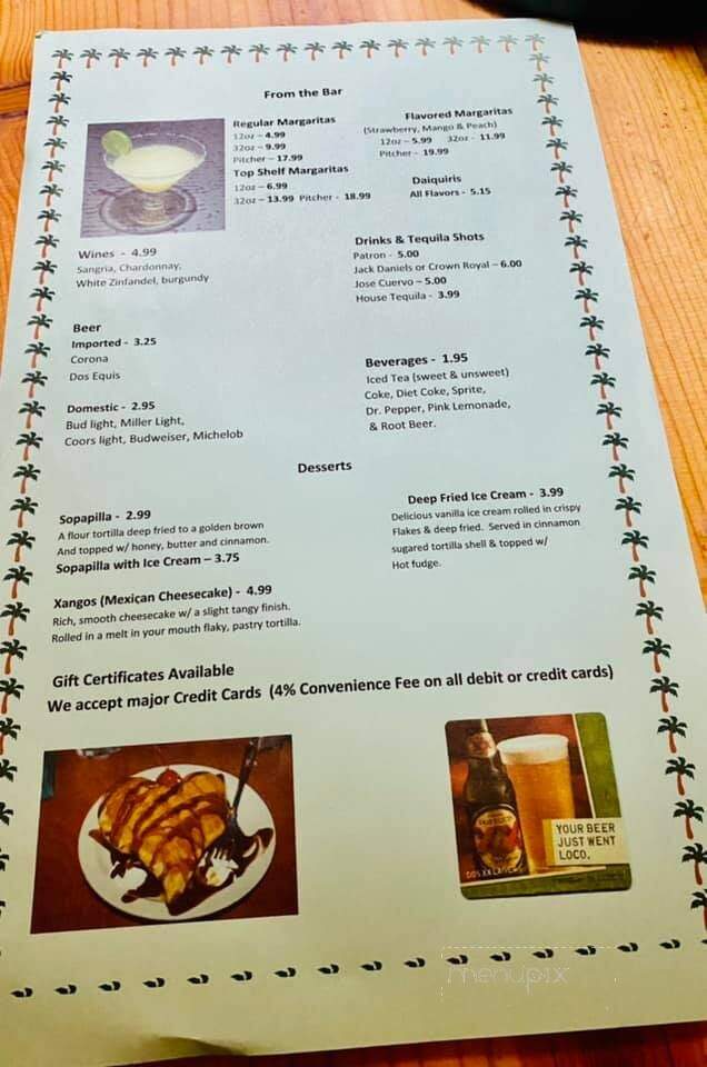 Los Cabos - Jonesville, LA menu_pic