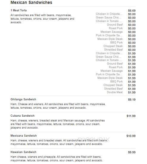 Mr. Pete's Mexican Grill - Independence, IA menu_pic