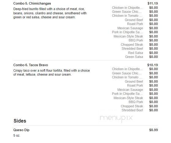Mr. Pete's Mexican Grill - Independence, IA menu_pic