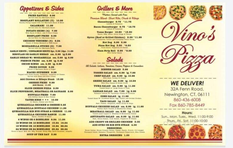 Vinos Pizza - Newington, CT