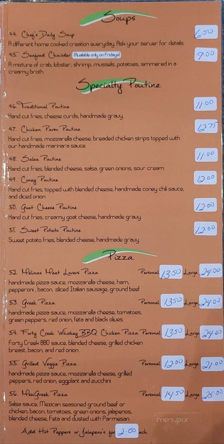 Your Place Eatery and Bar - Sarnia, ON menu_pic