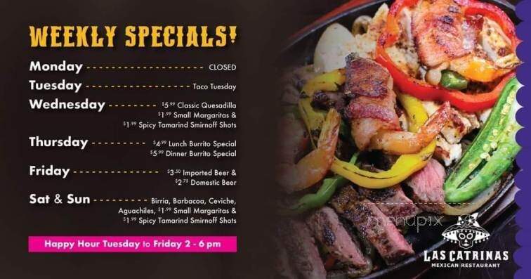 Las Catrinas Mexican Restaurant - Wichita, KS menu_pic