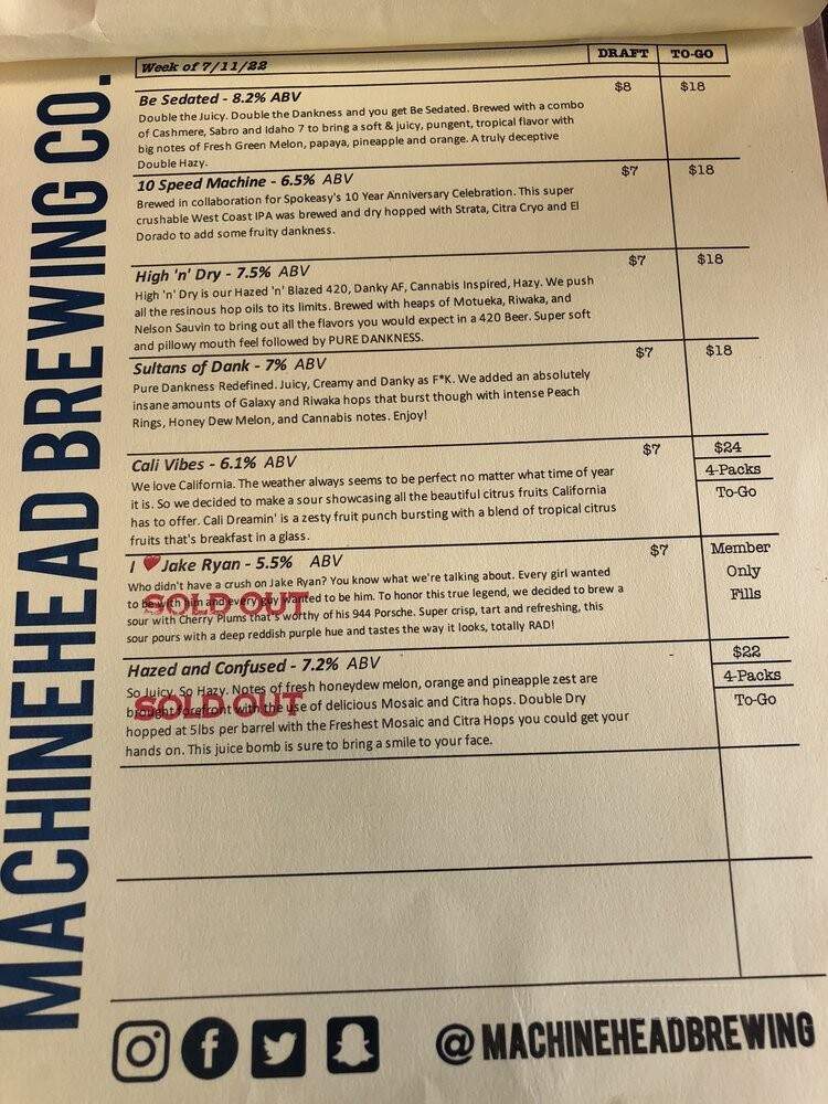 MachineHead Brewing - Clovis, CA