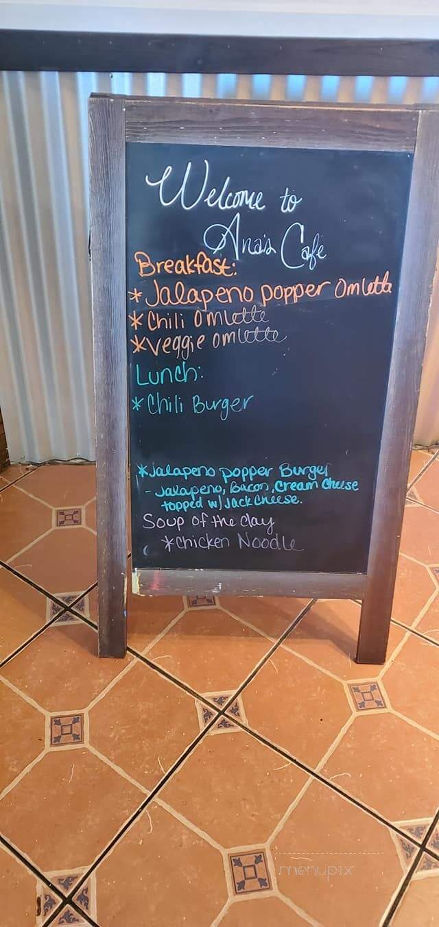 Ana's Cafe - Fallon, NV menu_pic