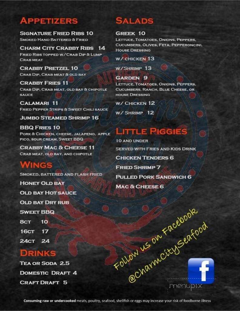 Charm City - Bartow, FL menu_pic