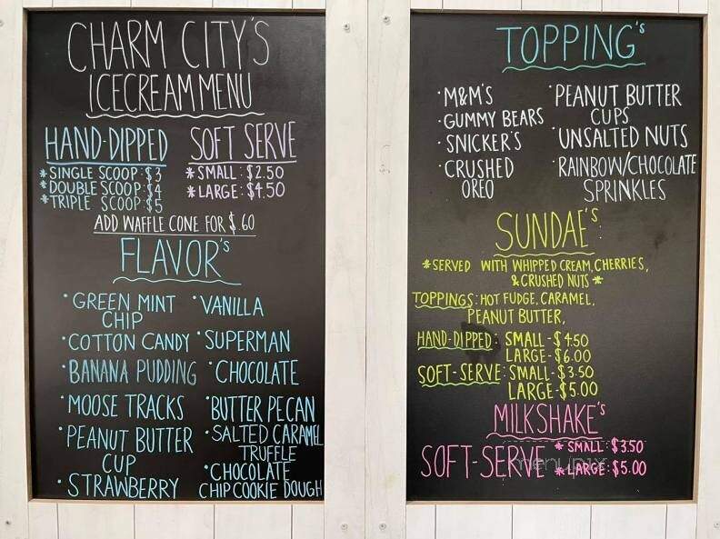 Charm City - Bartow, FL menu_pic