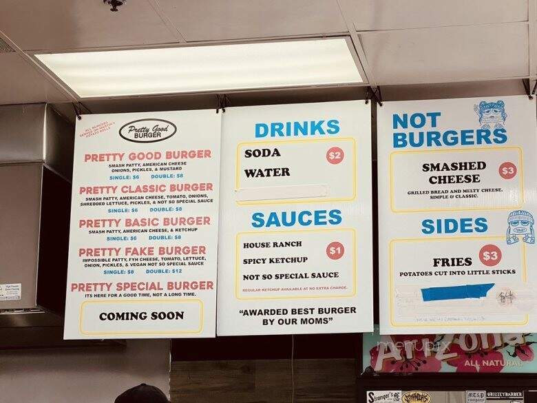 Pretty Good Burger - Merced, CA menu_pic