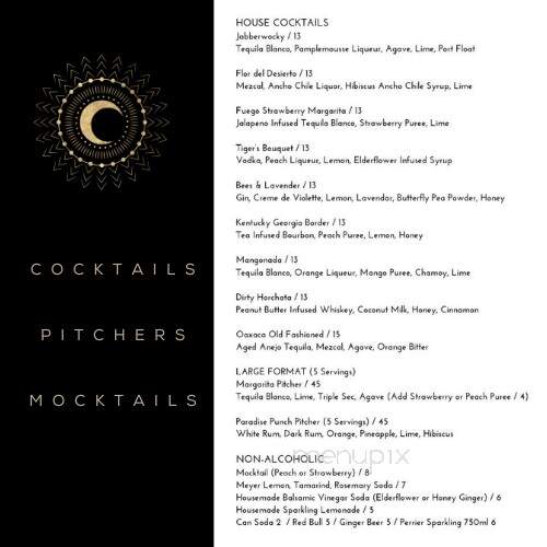 Oculto - Castro Valley, CA menu_pic
