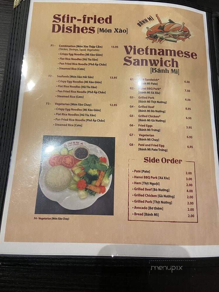 Hanoi Kitchen - Claremont, CA menu_pic