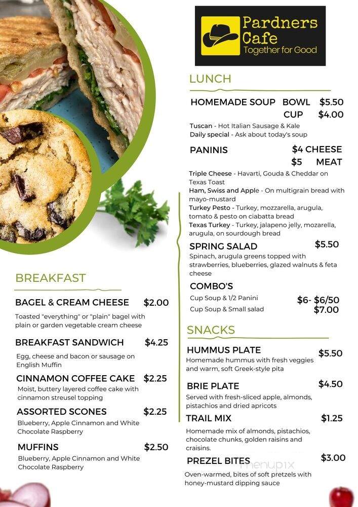 Pardners Cafe - Cody, WY menu_pic