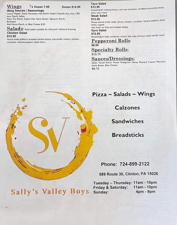 Sallys Valley Boys - Clinton, PA