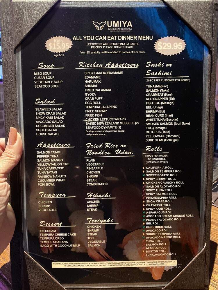 Umiya Sushi Seafood and Bar - San Antonio, TX
