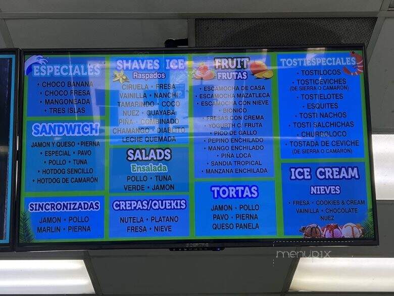 Raspados El Mazatleco - Paramount, CA menu_pic