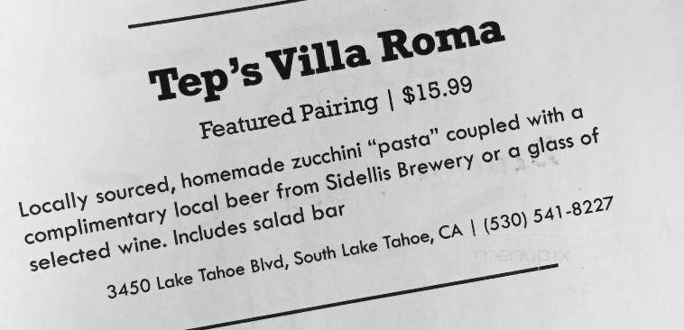 Tep's Villa Roma - San Diego, CA