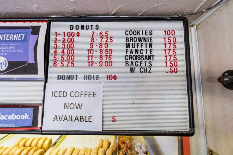 Donut Villa - Detroit, MI menu_pic