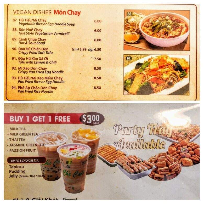 Banh Mi & Che Cali Bakery - Westminster, CA menu_pic