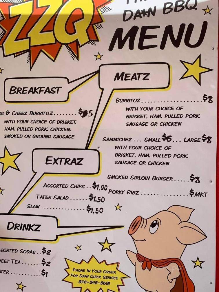 ZZQ BBQ - Carrizozo, NM menu_pic