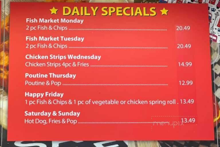Traditional Fish & Chips - Saint Thomas, ON menu_pic