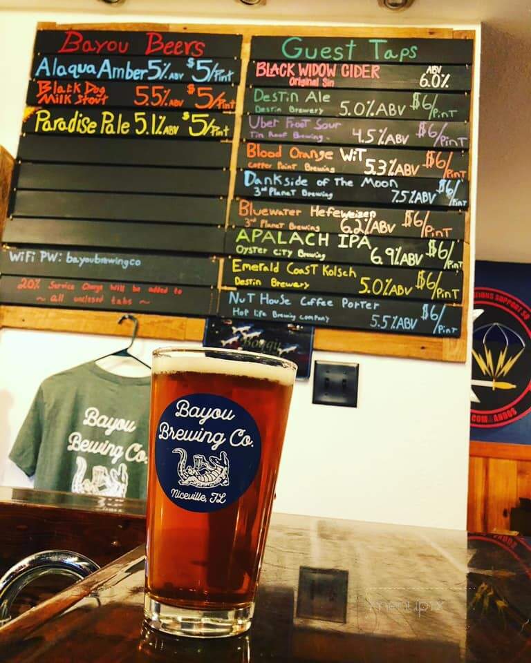 Bayou Brewing - Niceville, FL menu_pic