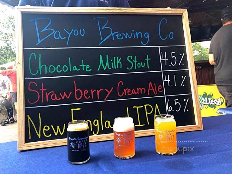 Bayou Brewing - Niceville, FL menu_pic