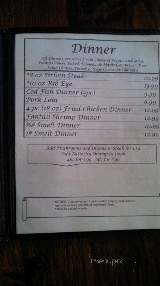 Crossroads Bar - Harrietta, MI menu_pic