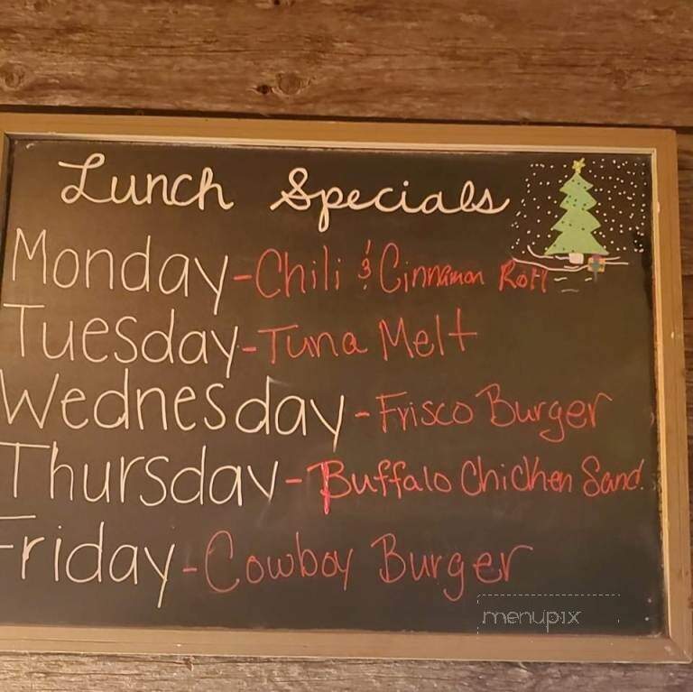 The Barn and Grill - Carson, IA menu_pic
