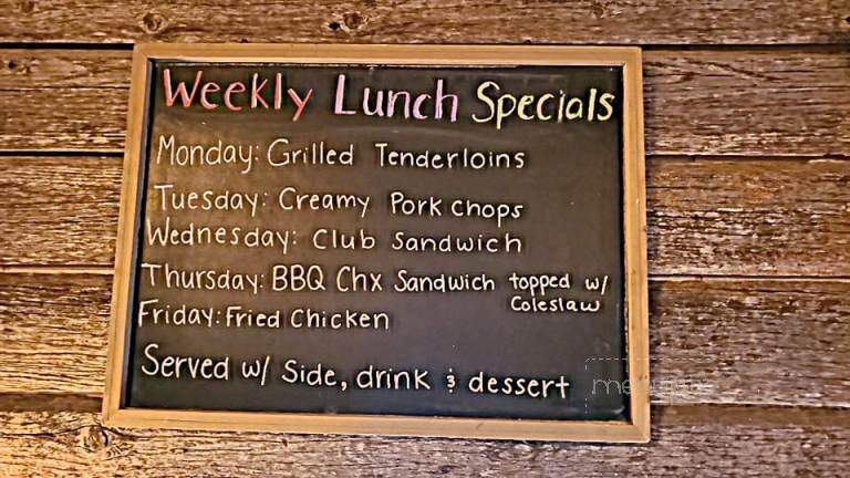 The Barn and Grill - Carson, IA menu_pic