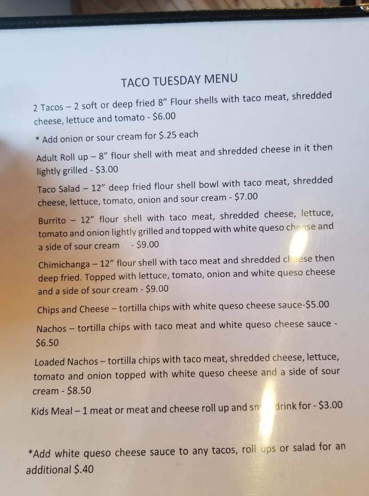 Two Fat Guys Bar and Grill - Marenisco, MI menu_pic