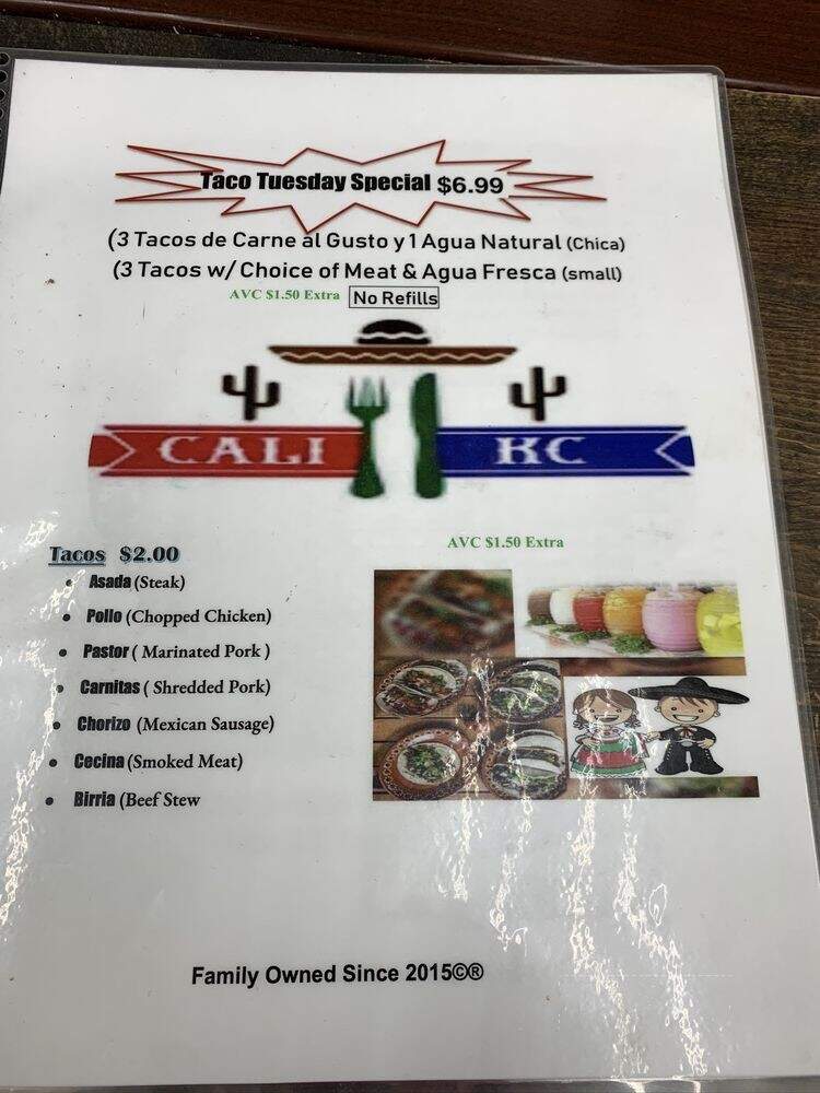 Cali KC - Independence, MO menu_pic