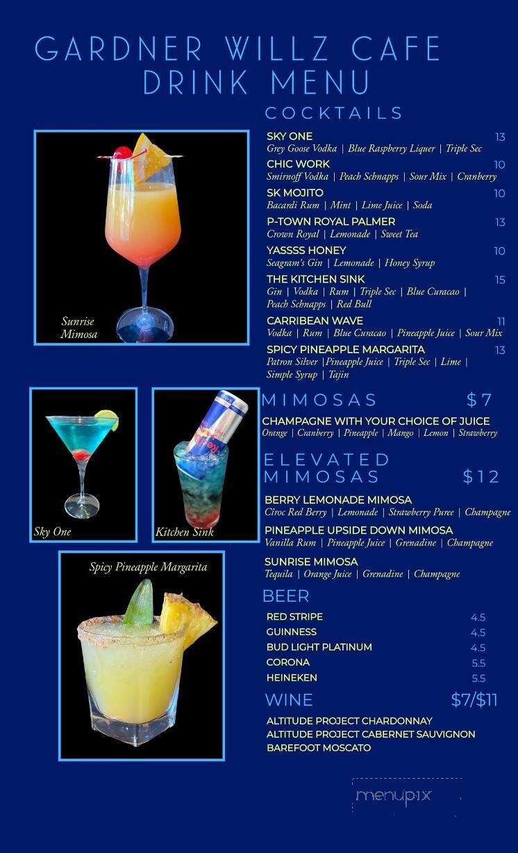 Gardner Willz Cafe - Portsmouth, VA menu_pic