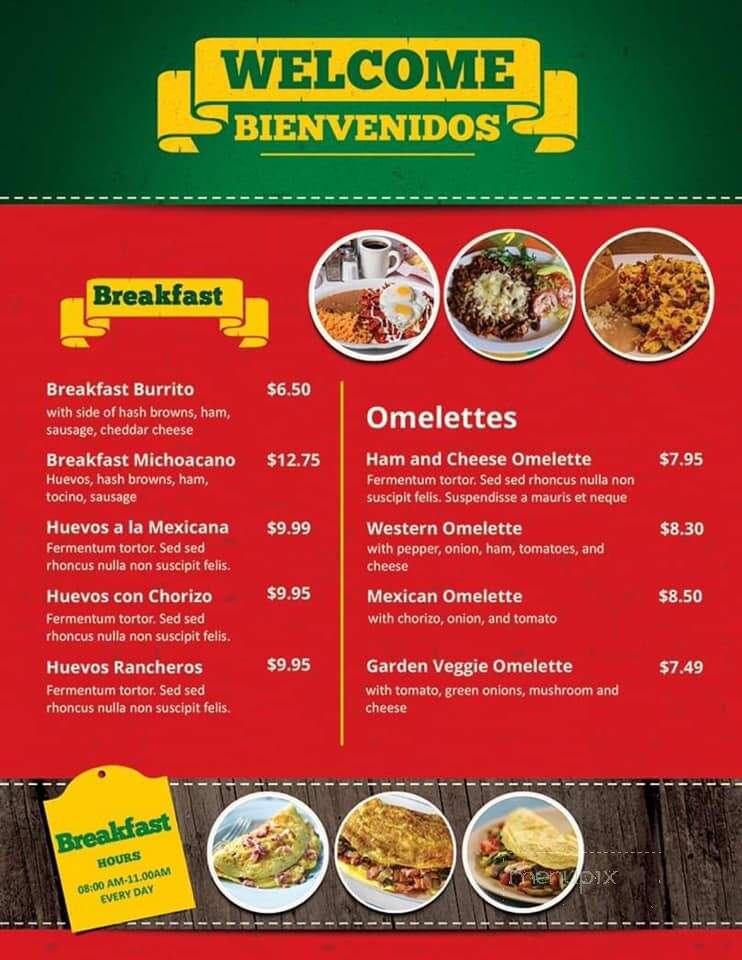 Canton Michoacano - Kenosha, WI menu_pic