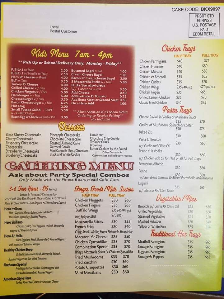 Fire House Corner Deli Grocery - Bronx, NY menu_pic