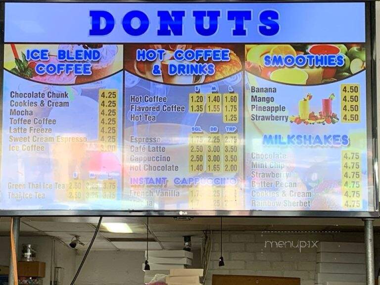 Simone's Donuts - Long Beach, CA menu_pic
