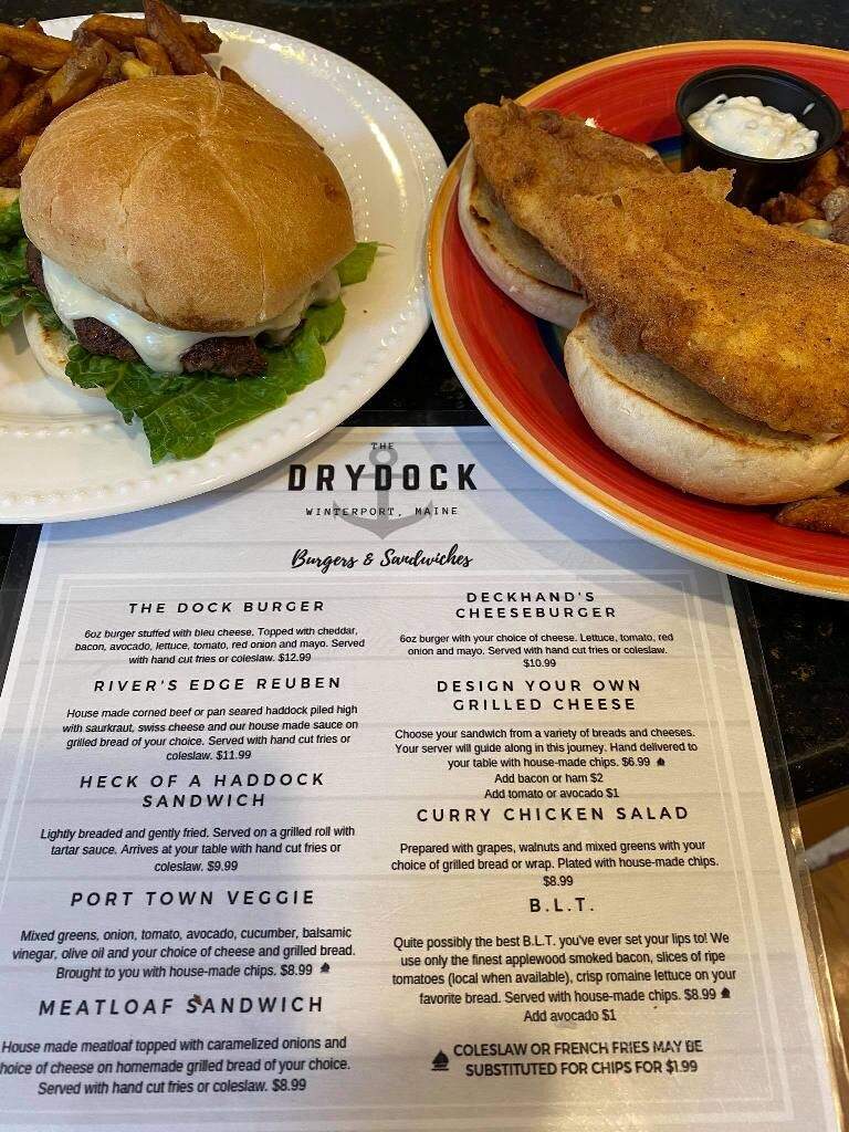 Drydock Restaurant - Winterport, ME menu_pic