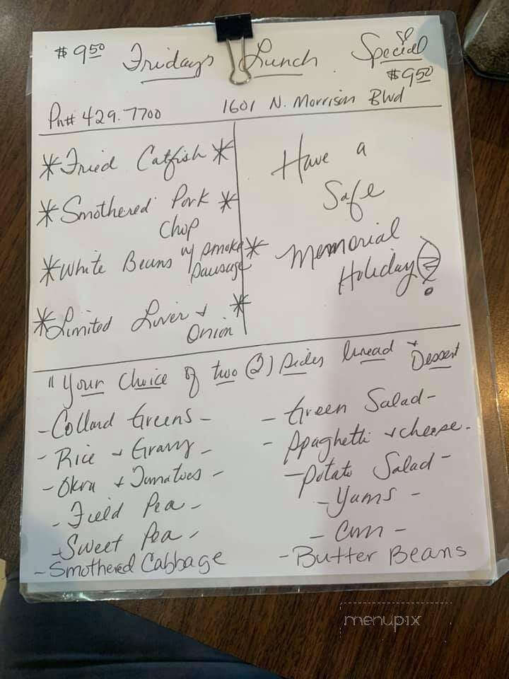 Annette's Country Cookin - Hammond, LA menu_pic