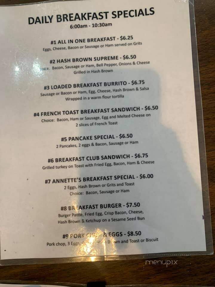 Annette's Country Cookin - Hammond, LA menu_pic