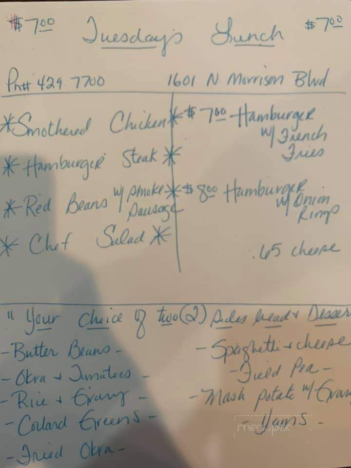 Annette's Country Cookin - Hammond, LA menu_pic