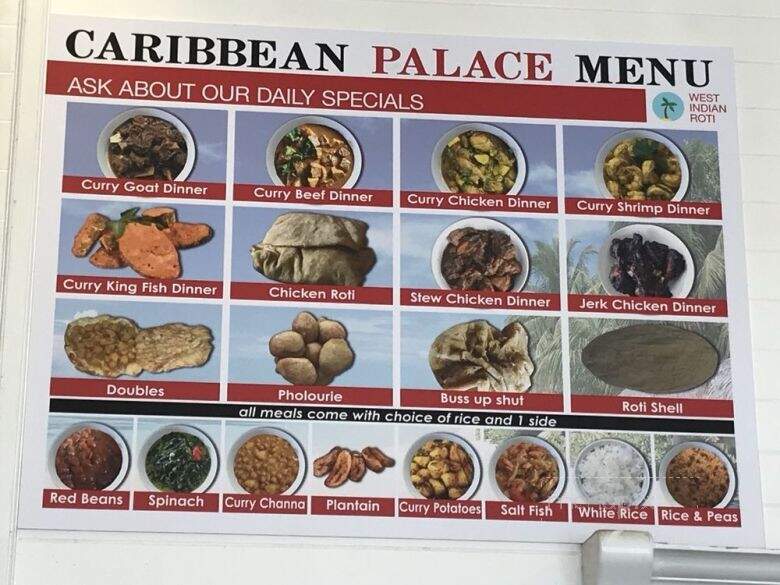 Caribbean Palace - Takoma Park, MD menu_pic