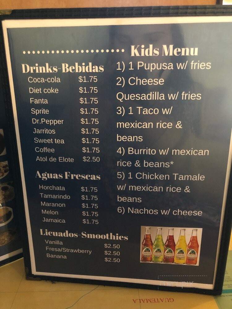 Pupuseria El Guanaco - Gainesville, GA menu_pic