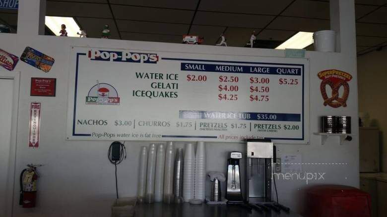 Pop Pop's Italian Ice - Albuquerque, NM menu_pic