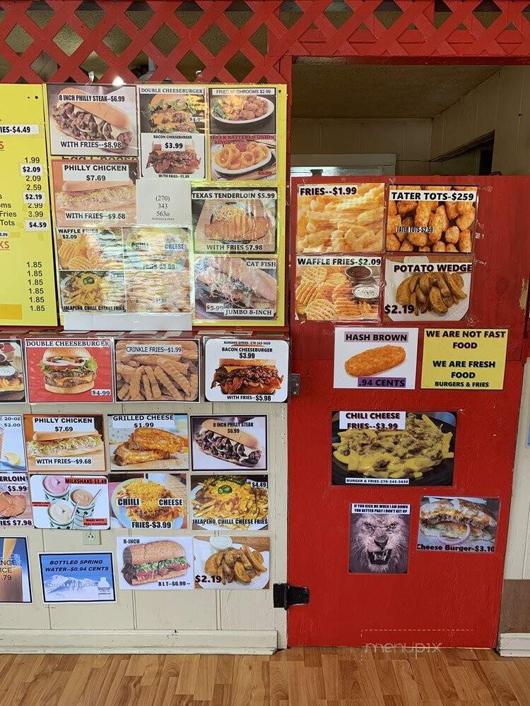 Burgers & Fries - Jamestown, KY menu_pic